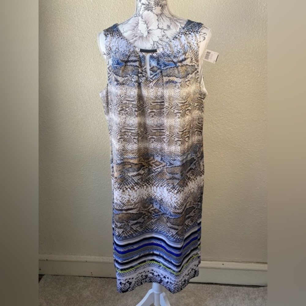 DANA BUCHMAN‎ snakeskin print sleeveless dress